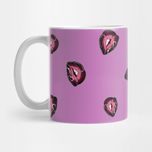 gothic lips pattern Mug